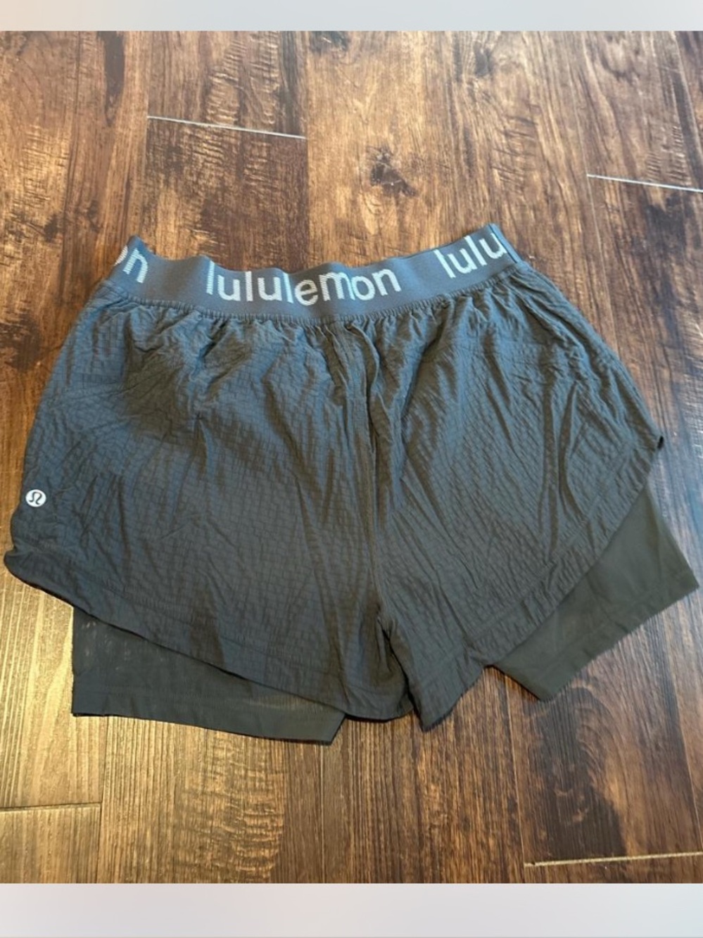 lululemon athletica Black Athletic Layered Running Shorts